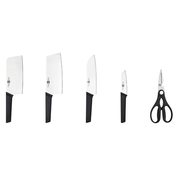 Набор ножей с подставкой Huo Hou Youth Edition Kitchen Stainless Steel Knife Set 6 в 1